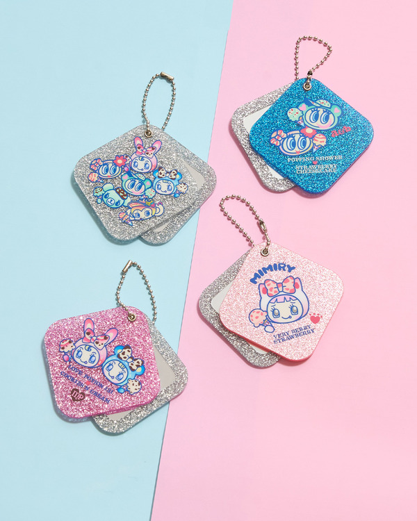 サーティワン アイスクリーム×ナルミヤキャラクターズ キラキラミラーチャーム（全4種）各1,100円(税込)