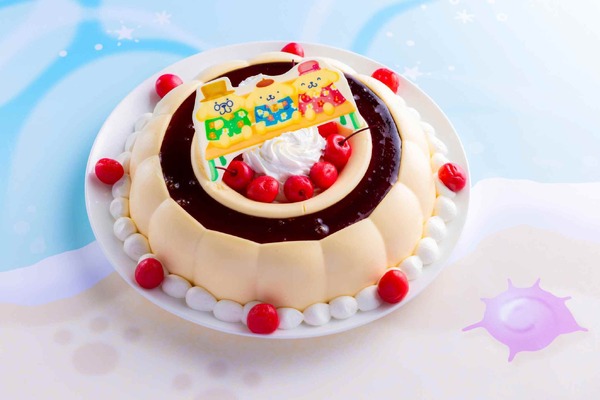 「プリンの大好物♡ママの特製プリン」：目の前で切り分ける懐かしい味わいのプリン。キャラメルソースと生クリームを添えてご提供。