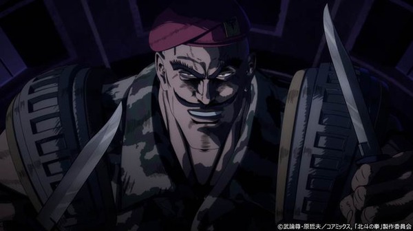 「1秒間に10回も!?」「でも高橋名人より遅いな」…“ナイフ使い”マッド軍曹が放った令和の「たわば！」はどんな感じだった!?【『北斗の拳-FIST OF THE NORTH STAR-』第7話／ネタバレあり反応まとめ】