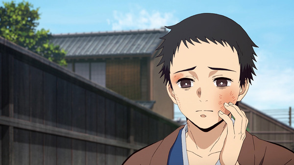 『鬼滅の刃』第5話「鬼を連れた剣士」場面カット