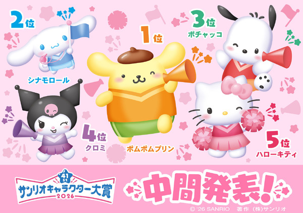 「2026年サンリオキャラクター大賞」中間発表