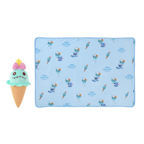 ディズニーストア「スティッチ ブランケット 接触冷感 ケース入り サマースイーツ Disney Cool Goods」