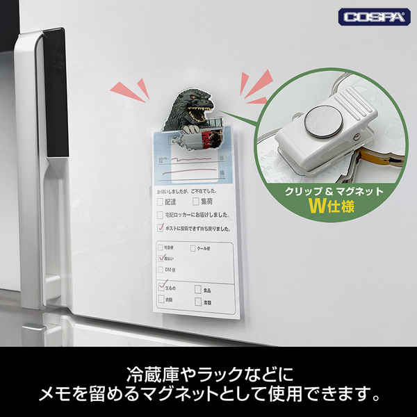 COSPA「ゴジラヘッド アクリルピョコッテ」使用イメージ