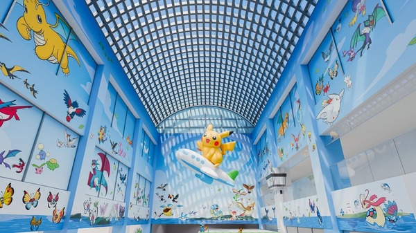 のと里山ポケモン・ウィズ・ユー空港【2階 吹き抜け部分】