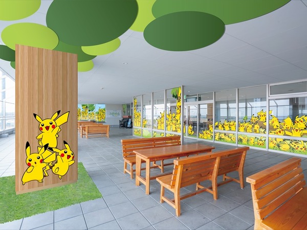 のと里山ポケモン・ウィズ・ユー空港【見学者デッキ「ピカチュウのさとやま」】