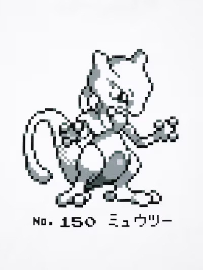 ユニクロ『ポケットモンスター』シリーズUTコレクション第2弾「ポケモン UT」カラー: 00 WHITE　部分アップ