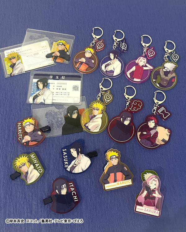 アクリル前髪クリップ、顔隠しケース 2P、ランダムアクリルキーホルダー、アクリルクリップ 2P／各390円（税込429円）