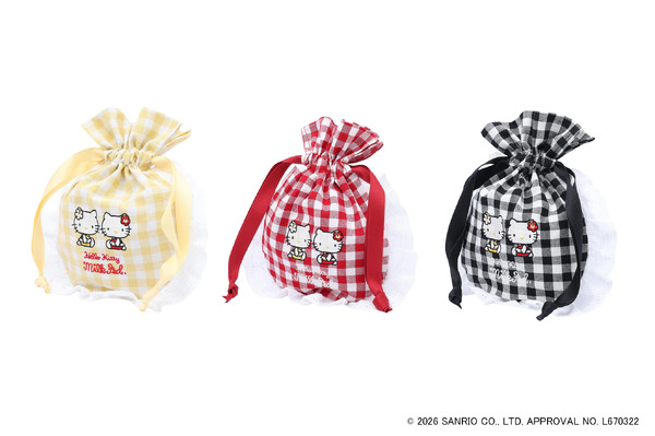【MILKFED. x HELLO KITTY】F2F DRAWSTRING POUCH