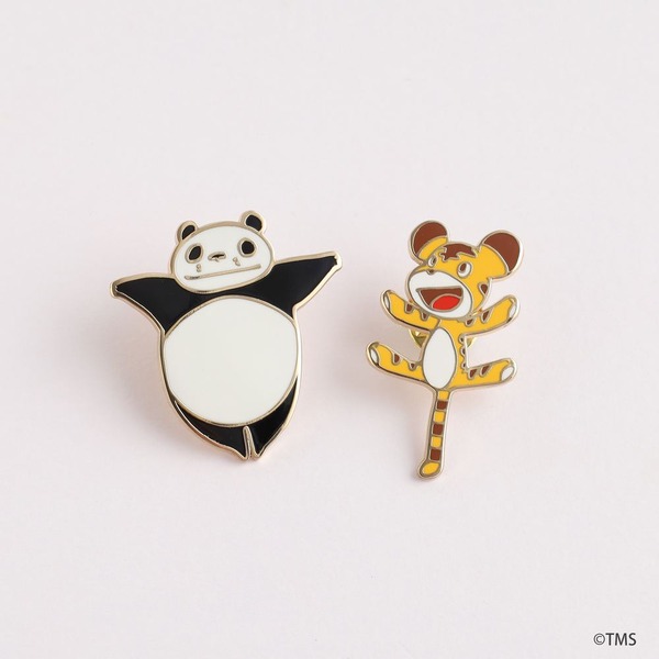 「パンダコパンダ」ピンズ　各￥770 (税込)