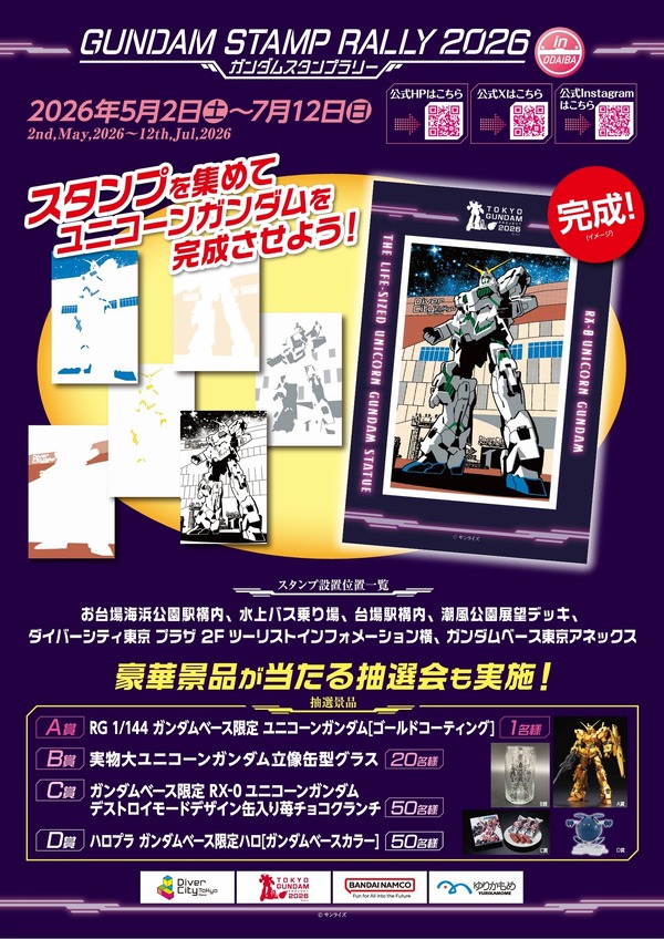 ガンダムスタンプラリー2026 第二弾ポスター