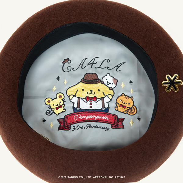 POMPOMPURIN 30th Anniv. × CA4LA BERET