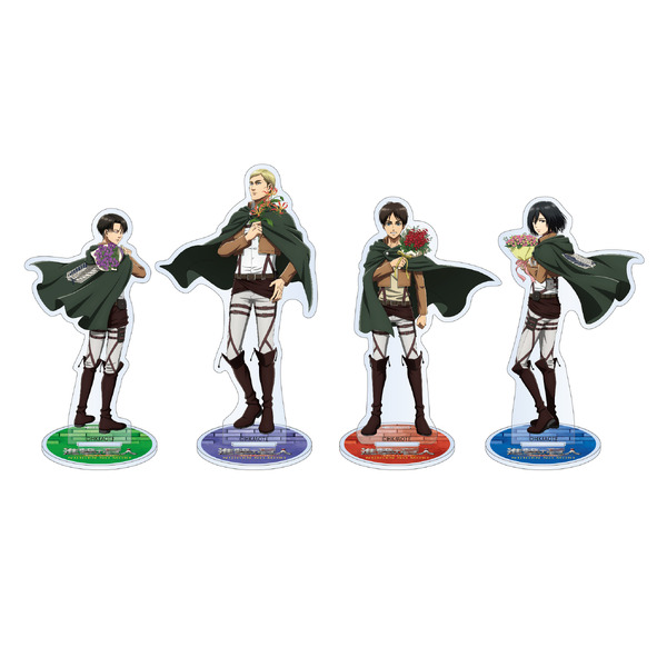 「『進撃の巨人』× ニジゲンノモリ 」アクリルスタンド 各1,210円（税込）