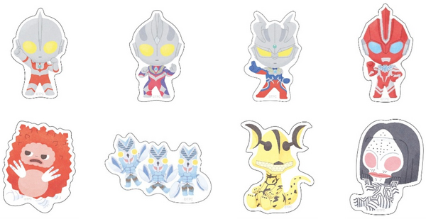 ウルトラマン×ヤマダデンキ コラボグッズ「フレークシール ウルトラマンシリーズ デフォルメアート」