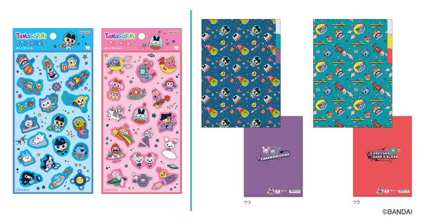 「ぷっくりシール」　　　　 全2柄　各550円（税込）「クリアファイルA5　3P」　全2柄　各385円（税込）