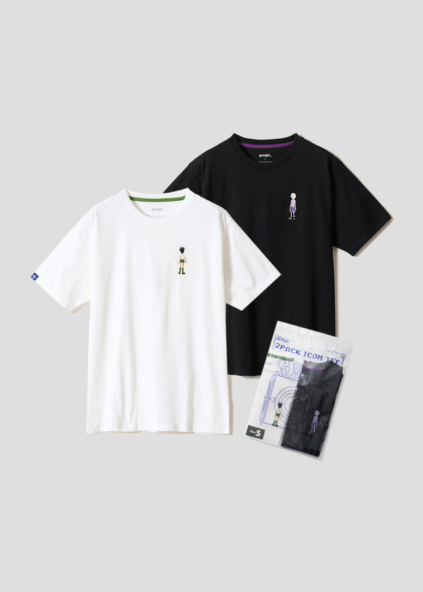 TVアニメ『HUNTER×HUNTER』×グラニフ　「ゴン＆キルア｜2パックアイコンTシャツ」