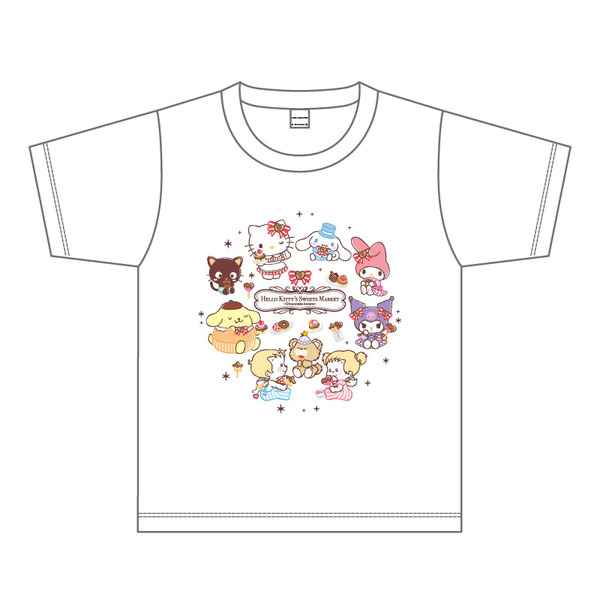「HELLO KITTY’S SWEETS MARKET -Chocolate lovers-」Tシャツ（100/120/140/S）各4,180円