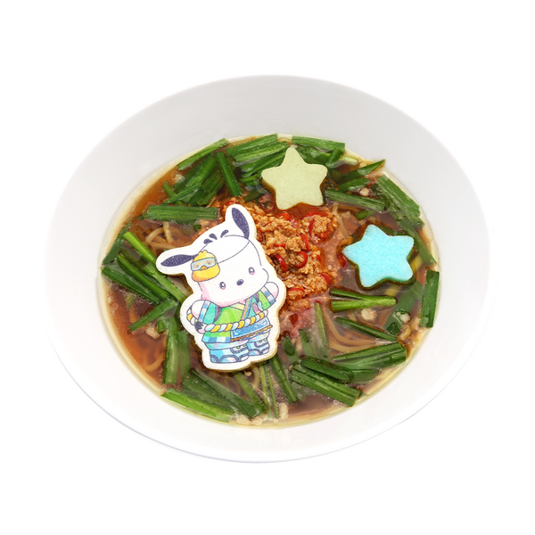 ピューロランド期間限定メニュー「ポチャッコの辛MAX★台湾ラーメン」
