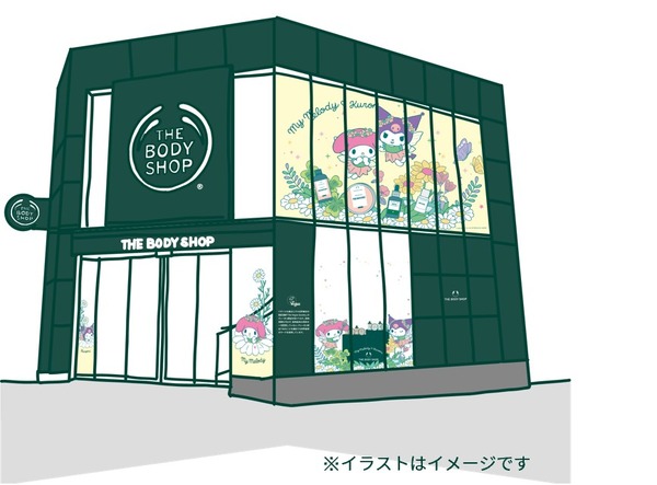 ザボディショップ渋谷店限定ウィンドウディスプレイ