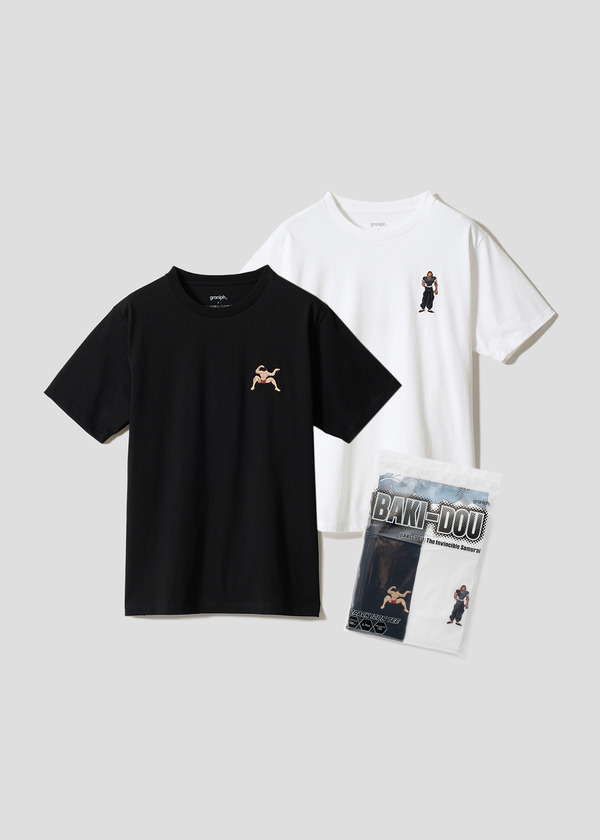 アニメ『刃牙道』×グラニフ　「範馬親子｜2パックアイコンTシャツ」