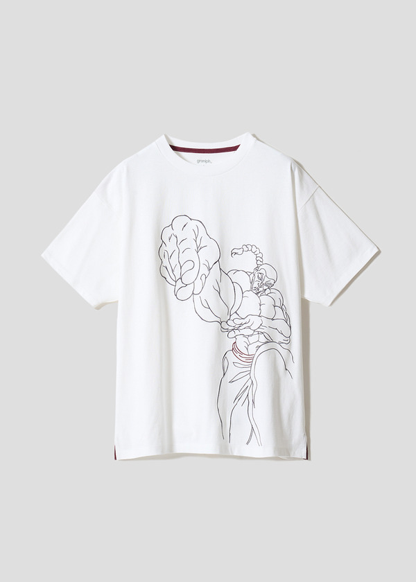 アニメ『刃牙道』×グラニフ　「烈海王｜ビッグシルエットTシャツ」