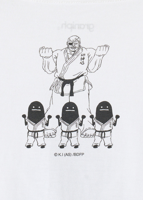 アニメ『刃牙道』×グラニフ　「三戦シャドー｜Tシャツ」背面部分アップ