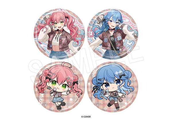トレーディング缶バッジ　スタジャンver.（全4種）販売価格：1個 550円(税込)／コンプリートセット[4個入]2,200円(税込)