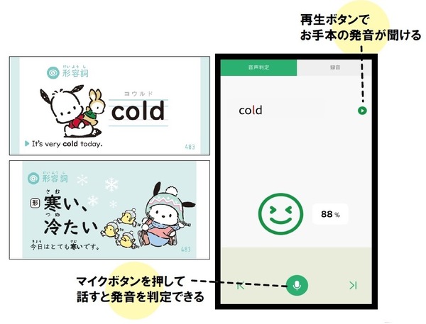 「サンリオキャラクターズといっしょ　小学生の英単語カード」「サンリオキャラクターズといっしょ　小学生の漢字カード」
