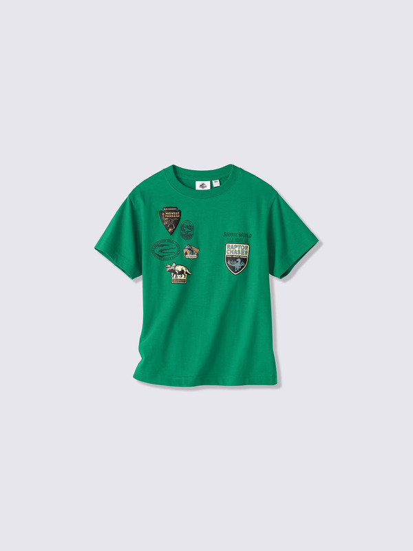 GU「KIDSグラフィックT JURASSIC WORLD」カラー： 55 GREEN