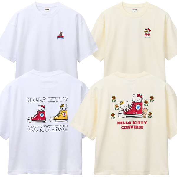 バックプリントTシャツ(ホワイト、アイボリー) 各5,060円