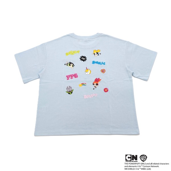 パワーパフガールズ　刺しゅうプリントTシャツ