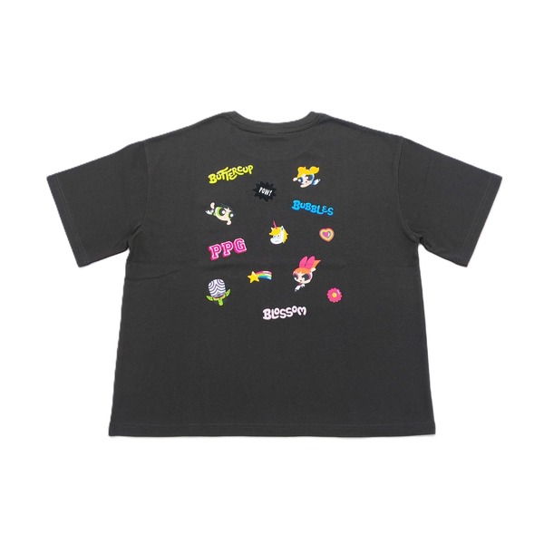 パワーパフガールズ　刺しゅうプリントTシャツ