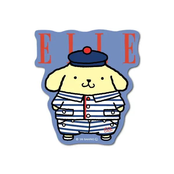 ELLExポムポムプリン ダイカットステッカー