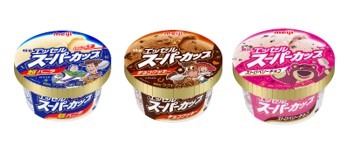 明治「エッセル スーパーカップ（超バニラ/チョコクッキー/ストロベリーチョコ）」トイ・ストーリー限定パッケージ