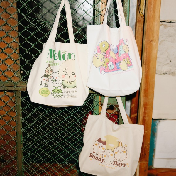 『トートバッグ』（Sunny Days、メロン、POPCORN）