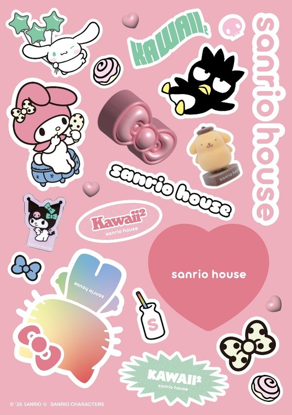 sanrio houseオリジナルステッカー