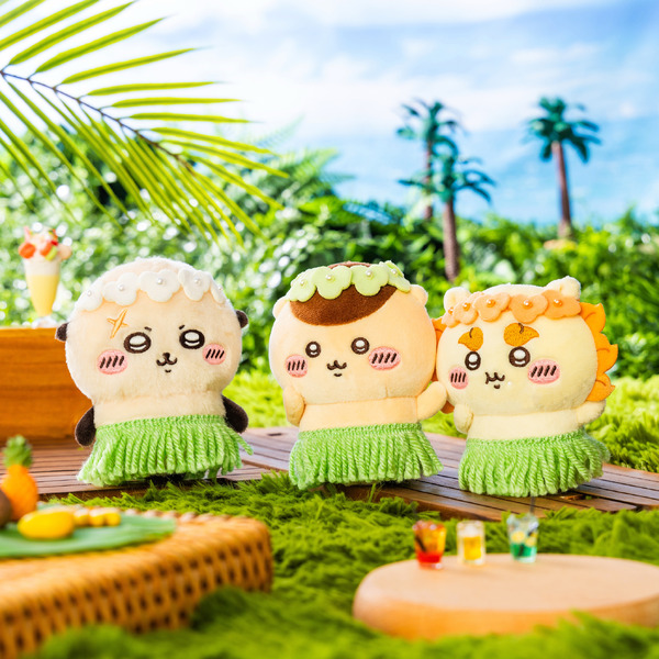 マスコット　各1,870円（左から ラッコ、くりまんじゅう、シーサー）