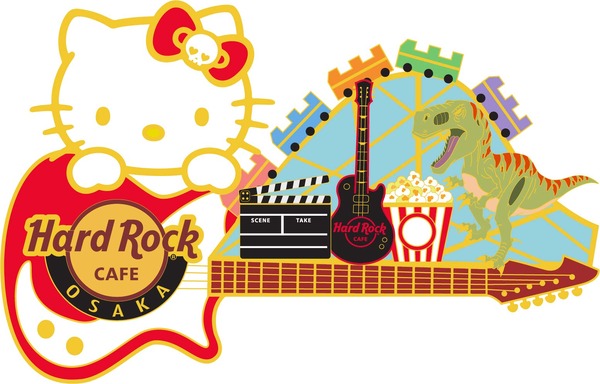 ハードロックカフェ 「Hello Kitty Collection」ユニバ―サル・シティウォーク大阪店 Hello Kitty City Icon Guitar Pin