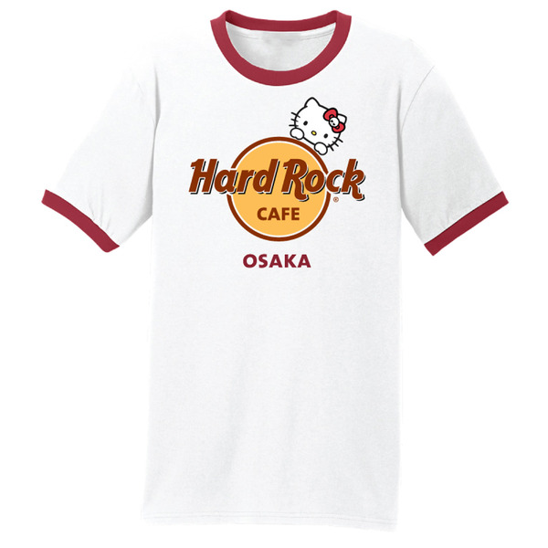 ハードロックカフェ 「Hello Kitty Collection」大阪2店舗 Hello Kitty Ringer T-shirt