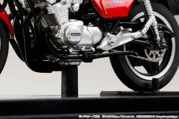 HJB240201BD バリバリ伝説 1/24 完成品バイク 巨摩郡 / Honda CB750F 後期角ミラー