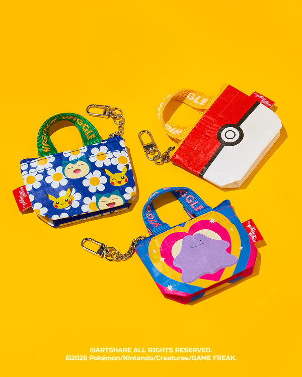 wiggle wiggle「Pokemon Special Design」ターポリンミニバッグキーリング各種