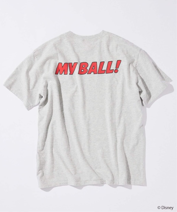 JOURNAL STANDARD「MICKEY MOUSE / ミッキー マウス 別注 サッカー プリント Tシャツ グレー」