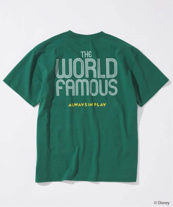 JOURNAL STANDARD「MICKEY MOUSE / ミッキー マウス 別注 サッカー プリント Tシャツ グリーンB」