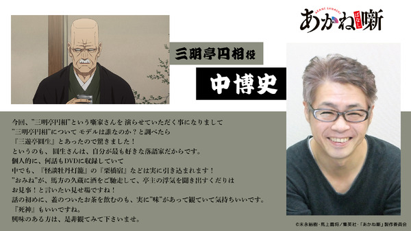 三明亭円相役：中 博史