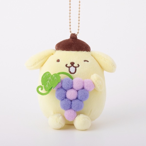 ポムポムプリン ぶどう むにゅぐるみマスコット