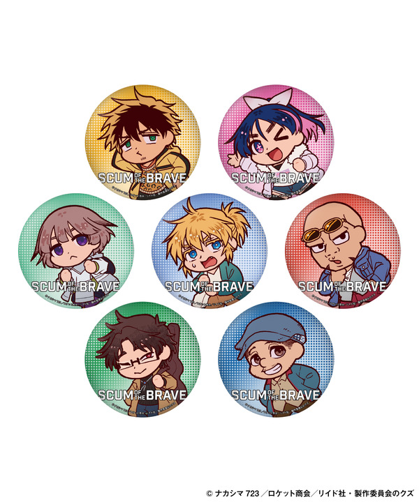 勇者のクズ × ZOZOTOWN 缶バッジBOX 7個セット（2種展開）：3,850円（税込）※画像は「デフォルメ」ver.