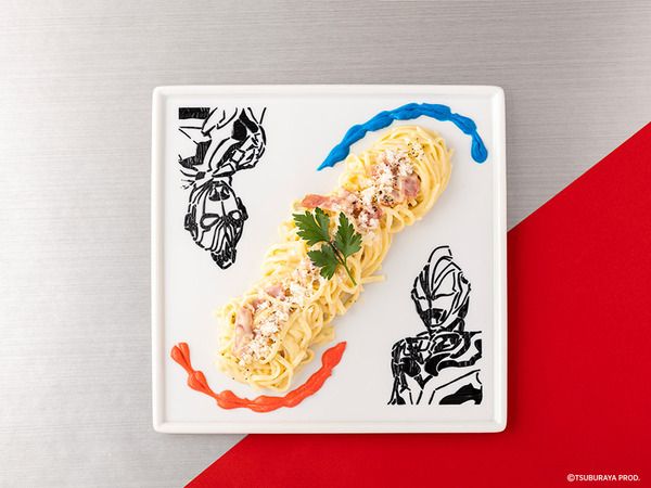 「ウルトラマン パスタ食堂 ウルスパ」ゼットとジード！絆のカルボナーラ（イメージ）