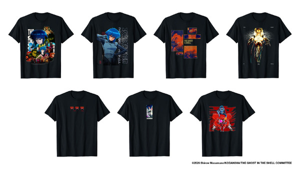 『攻殻機動隊 THE GHOST IN THE SHELL』「Amazon Merch on Demand」限定デザイングッズ Tシャツ