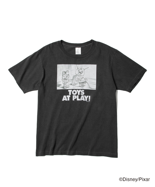 【トイ・ストーリー】ラフスケッチTシャツ※「バズとレックス」ver.