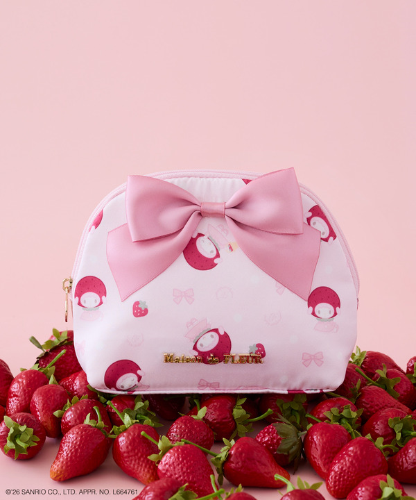 サンリオ「マイスウィートピアノ」×Maison de FLEUR　コラボグッズ「マイスウィートピアノ ラウンドポーチ」