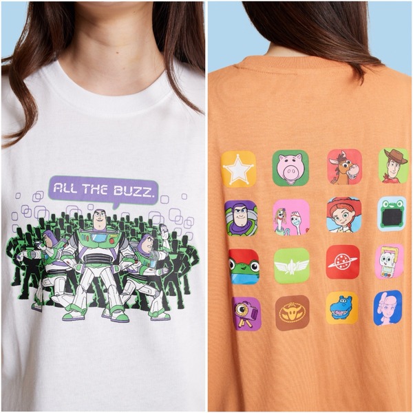 ＜Disney＞【トイ・ストーリー5】プリントワイドTシャツ、バックプリントワイドTシャツ
